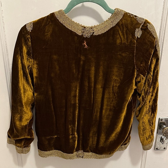 Chasing Unicorns California Sunset Deep Brown Cropped Jacket - Picture 6 of 10